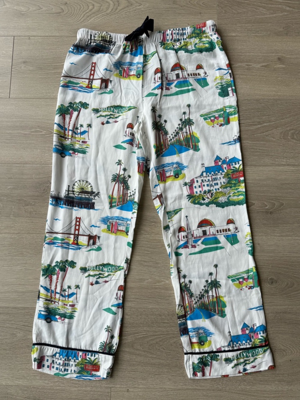 KATIE KIME california pajama pants small cotton san francisco napa palm springs